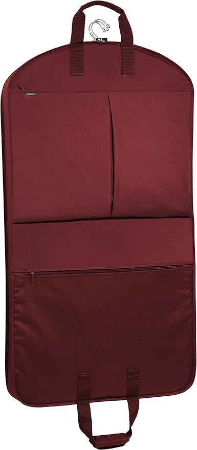 WallyBags® 40” Deluxe Travel Carry-On Garment Bag with Two Pockets, Perfect for Suits and Shirts