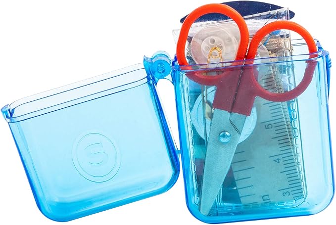 SINGER 01927 Travel Sewing Kit in Case, Assorted Colors, Multicolor