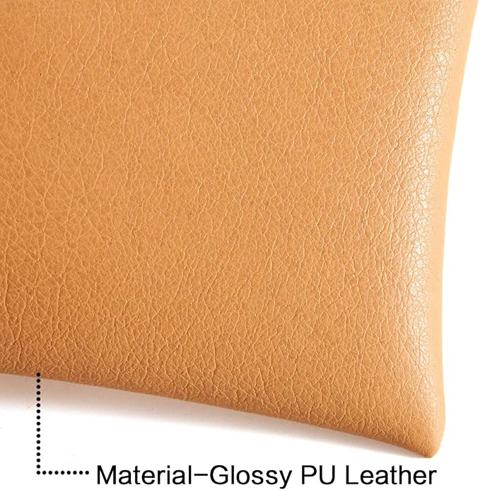 TRIUMPH VISION Squeeze Leather Sunglasses Pouch - 3 Pack Glasses Case Soft Eyeglass Sleeve Pouch Holder
