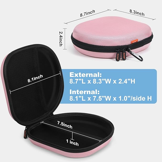 Hard Headphone Carrying Case Bag Compatible with JBL Live 770NC/670NC, JBL Tune 770NC/720BT/520BT/510BT, Sony WH-CH520/WH-CH720N, Soundcore Q20 Q20i Q30, Jlab Headphones and Accessories