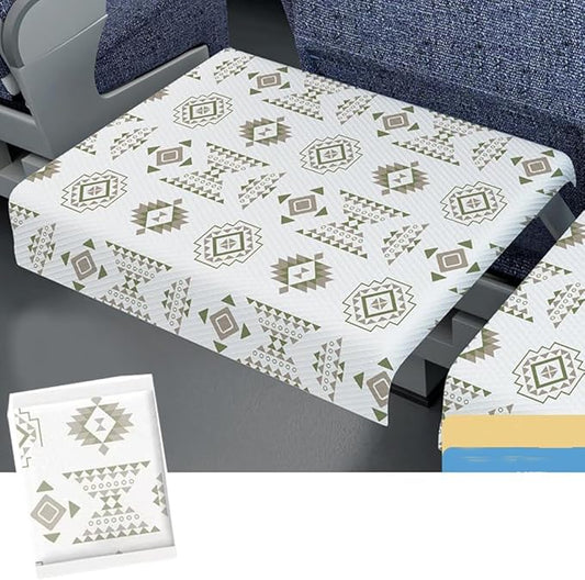 10 Pack Travel Tray Protectors Disposable Airplane Tray Table Cover Stick-on Airplane Tray Covers for Flying Travel Essentials Adjustable TV Tray Table Portable Snack Serving Tables Dinner Tray