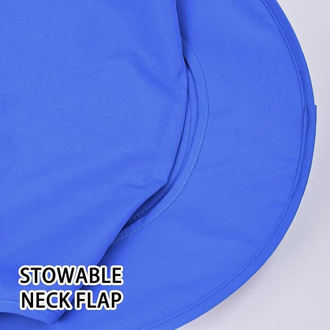 Sun Hats for Men Women Fishing Hat UPF 50+ Breathable Wide Brim Bucket Hats Summer UV Protection Safari Hat with Neck Flap