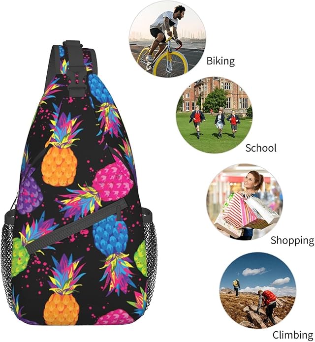 Sling Backpack Unisex Crossbody Chest Bag Shoulder Chest Bag For Women Men Hiking Travel