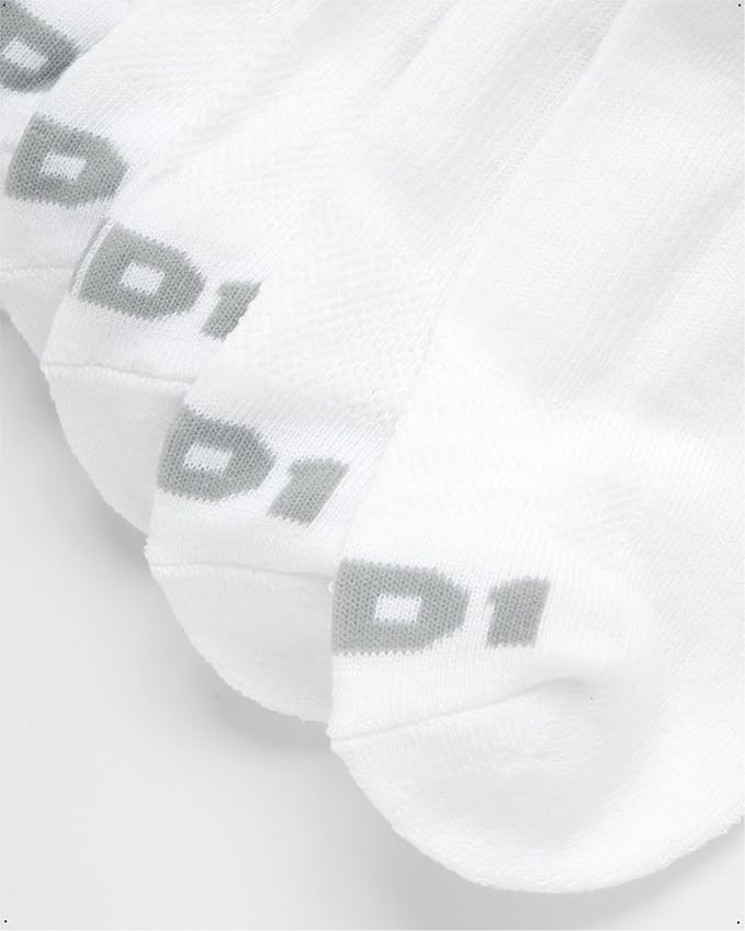 AND1 Mens No Show Socks - 12 Pack Performance Stretch Athletic Compression Socks for Men - Sports Low Cut Socks (6-12.5)