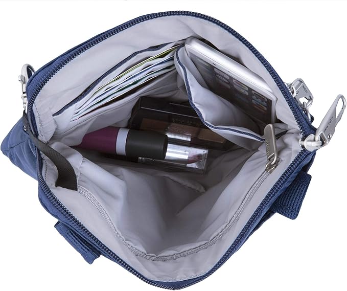 Travelon Anti-theft Classic Slim Double Zip Crossbody