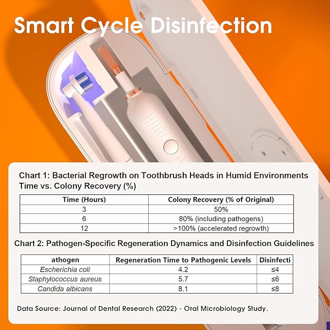 iHave Toothbrush Sanitizer for Electric Toothbrushes, Portable UV Toothbrush Travel Case with Auto-Cycle Disinfection & 100-Day Standby for Travel, Vacation & Camping (Case Only - No Toothbrush)