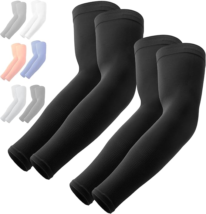 OutdoorEssentials UV Sun Sleeves for Men & Women, Cooling Arm Sleeves UPF 50+ | Golf, Tattoo Cover Up, Sun Protection