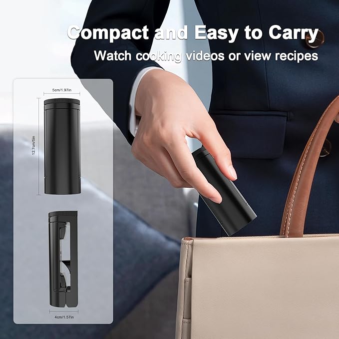 Airplane Tablet Holder Mount, 360 Degree Rotating Hands-Free Travel Stand, Max 7.6” Adjustable Clamp Opening, Compatible with iPad/Galaxy Tab (Not for iPad 12.9”/13”)