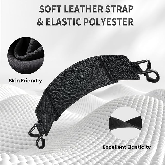 MoKo 2 Pack Security Hand Strap for 6-8" eReaders Fire Tablet -Kindle/Kobo/Voyaga/Lenovo/Sony E-Book Tablet, High-Elasticity Versatile Hand Strap Lightweight Finger Grip Holder, Black Crosshair+Brown