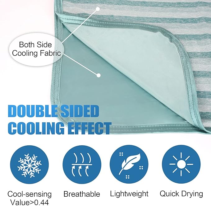 Ailemei Direct Cooling Blanket for Hot Sleepers,Double Sided Cold Effect,King Size Lightweight Breathable Summer Blankets for Bed,Transfer Heat to Keep Body Cool for Night Sweats,108"x90"