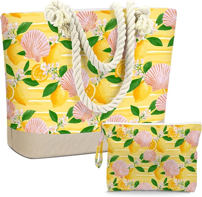 BELLOWDEER Beach Bags for Women, Wet Bag Cosmetic Bag for Beach Toiletries, Summer Travel Essentials, Gifts for Women