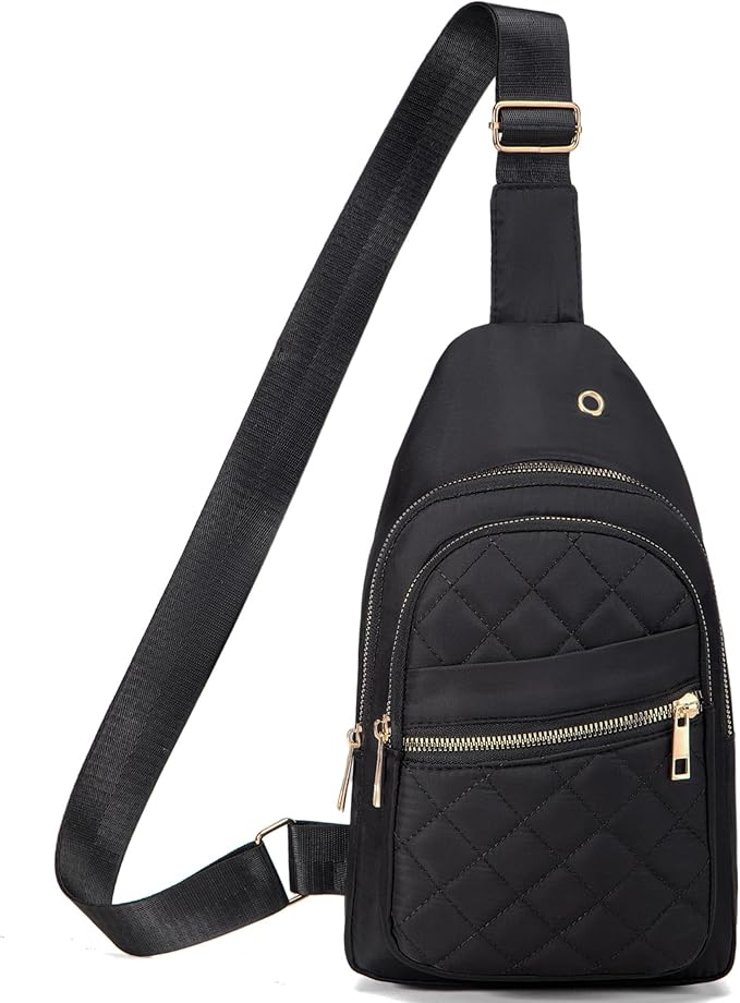 Banelu Small Sling Bag Crossbody Sling Backpack for Women, Chest Bag Cross Body Bags Crossbody Purse for Outdoors Hiking Traveling