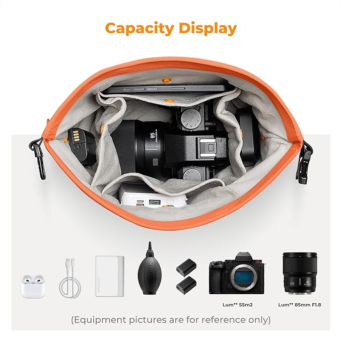 K&F CONCEPT Camera Sling Bag Small Camera Compact Case, Cute Soft Camera Pouch Handbag for Urban Street Photography