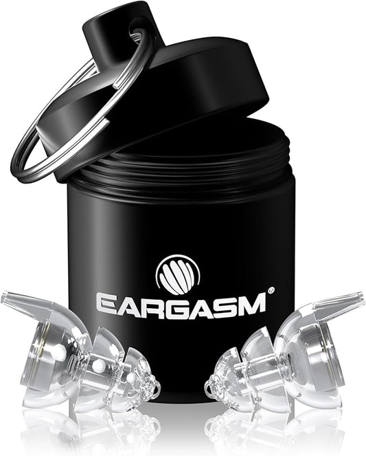 Eargasm Smaller Ears Transparent Clear Earplugs for Concerts, Festivals, Musicians, Night-Life, Motorcycle Hearing Protection - Reusable Ear Plugs for Small Ear Canals, Noise Reduction up to 21 dB