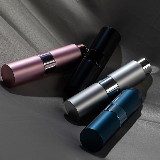 Cologne Travel Bottle 20ml - Large Size Perfume Atomizer Refillable for Men - Pocket Empty Fragrance Sprayer for Refill - 0.67oz Portable Twist Spray Sample Container for Purse Pink