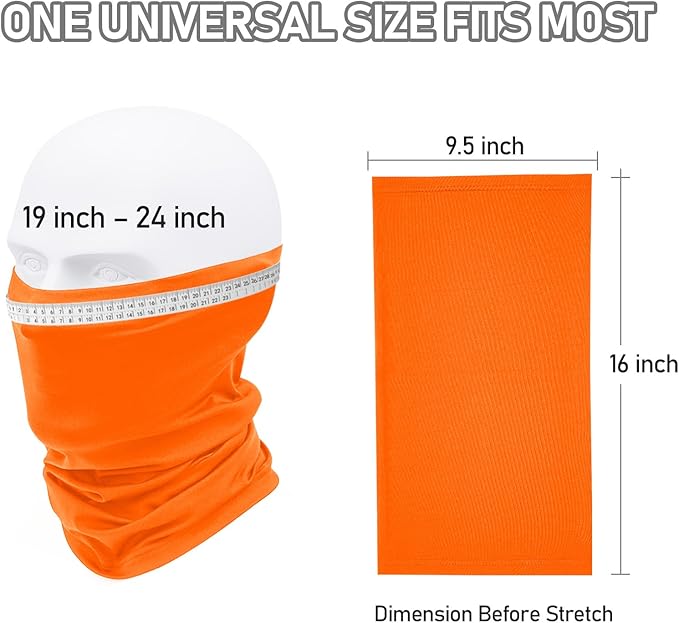 TICONN Neck Gaiter Face Cover Scarf, Neck Warmer Breathable Sun & Wind-proof for Skiing Fishing Hiking Cycling