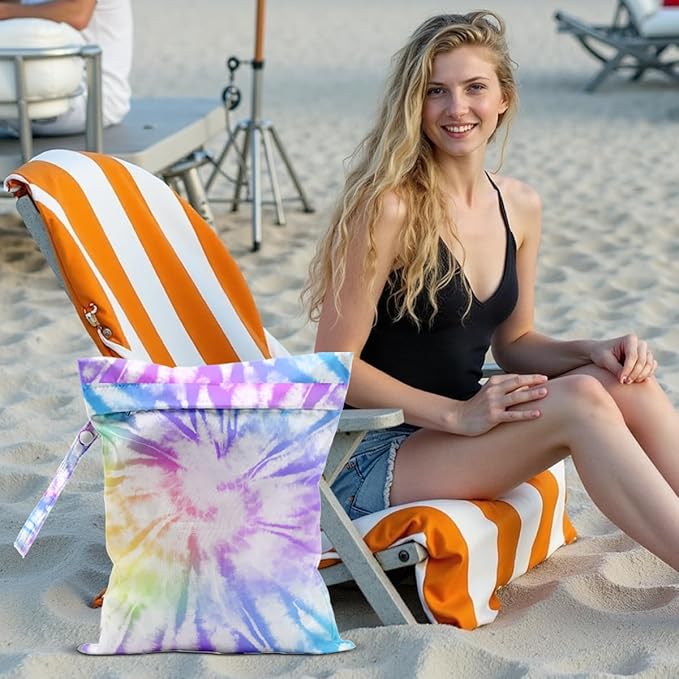 Cloth Diaper Wet Dry Bags Waterproof Reusable Travel Beach Pool Daycare Soiled Baby Items Yoga Gym Bag for Swimsuits or Wet Clothes