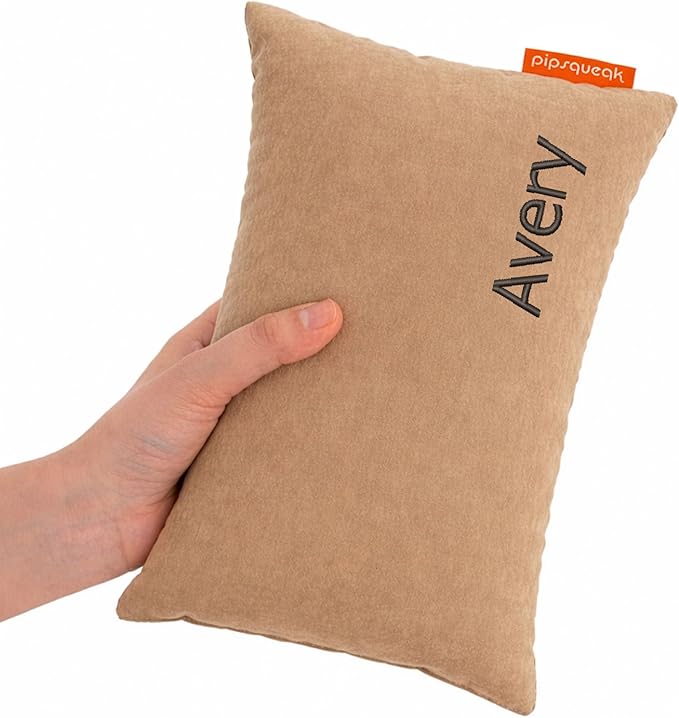 Pipsqueak Microfiber Pillow - Small, Mini, Tiny - 11 x 7 in - Perfect for Travel, Cars, Airplanes, Camping, Dogs, Toddlers, Kids, Lumbar, Knees and Neck - Ages 2 Yrs and Up