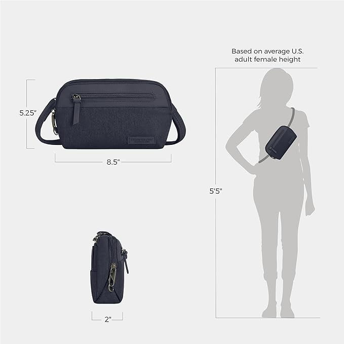 Travelon Anti-Theft Metro Convertible Small Crossbody Bag