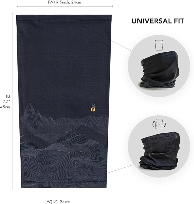 WHTE MOSS Performance neck gaiter - UPF50+ Ultra Soft & Breathable all season sport mask for Men and Women