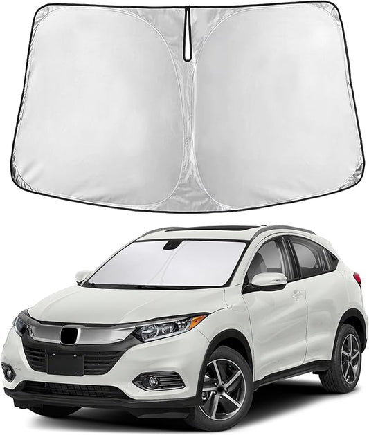 Autovir Windshield Sun Shade Fit for 2016-2020 2021 2022 Honda HRV Sunshade, Front Car Window Shades Sun Visor, Blocks UV Rays & Heat, Car Accessories