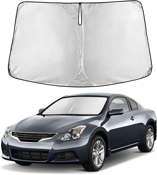 Autovir Windshield Sun Shade Fit for 2007-2010 2011 2012 Nissan Altima Sunshade, Front Car Window Shades Sun Visor, Blocks UV Rays & Heat, Car Accessories