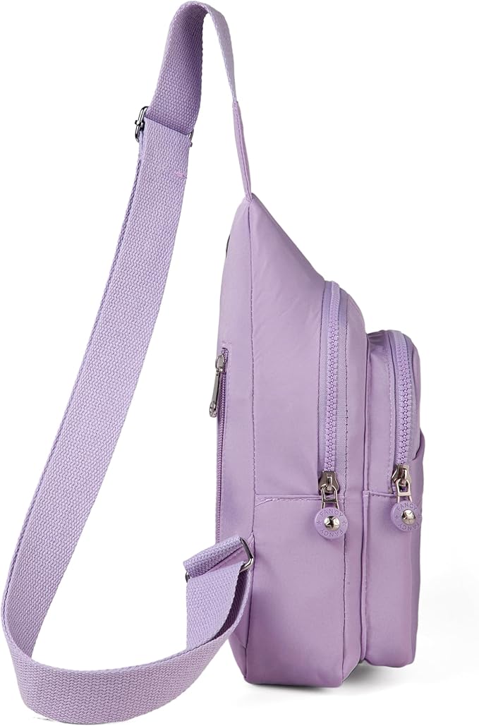 Banelu Small Sling Backpack Crossbody Bags for Women, Small Sling Bag Cross Body Bag Crossbody Purses - Purple