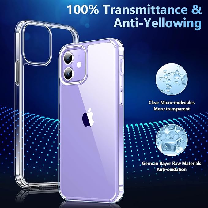 Case Designed for iPhone 12 Case/Designed for iPhone 12 Pro Case -Clear