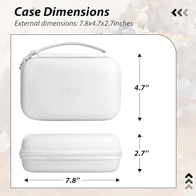 Charger Case for Macbook, Portable Tech Electronic Organizer Bag, Small Travel Storage Pouch for Laptop Accessories, MacBook Power Adapter, Charging Cords, USB Drives, Power Bank (White, XL)