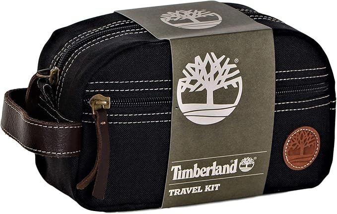 Timberland Men's Toiletry Bag Canvas Travel Kit Organizer