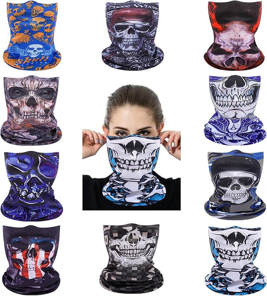 Neck Gaiter Masks Tube Scarf,Seamless Bandanas Buffs Gators,Ourdoor Face Mask Face Covering Multi Headwear