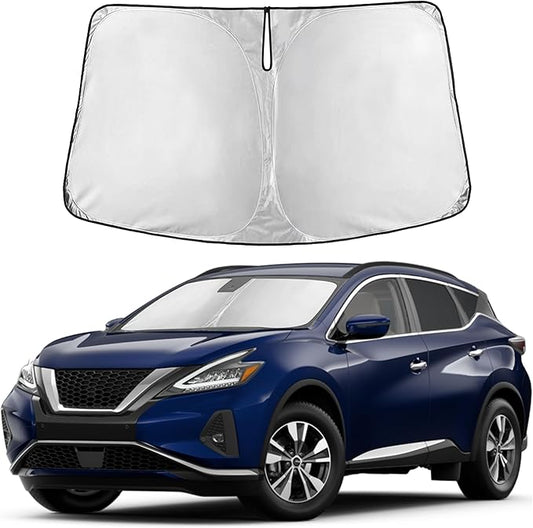 Autovir Windshield Sun Shade Fit for 2015-2022 2023 2024 Nissan Murano Sunshade, Front Car Window Shades Sun Visor, Blocks UV Rays & Heat, Car Accessories