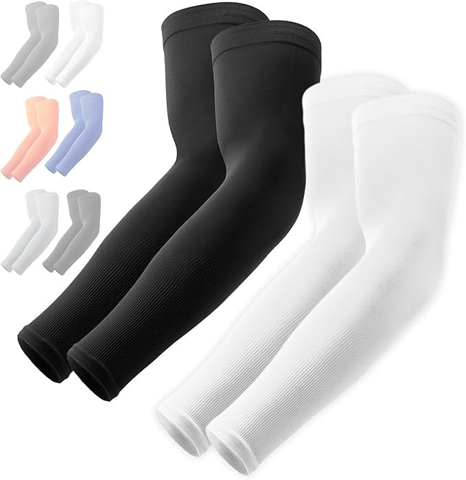 OutdoorEssentials UV Sun Sleeves for Men & Women, Cooling Arm Sleeves UPF 50+ | Golf, Tattoo Cover Up, Sun Protection