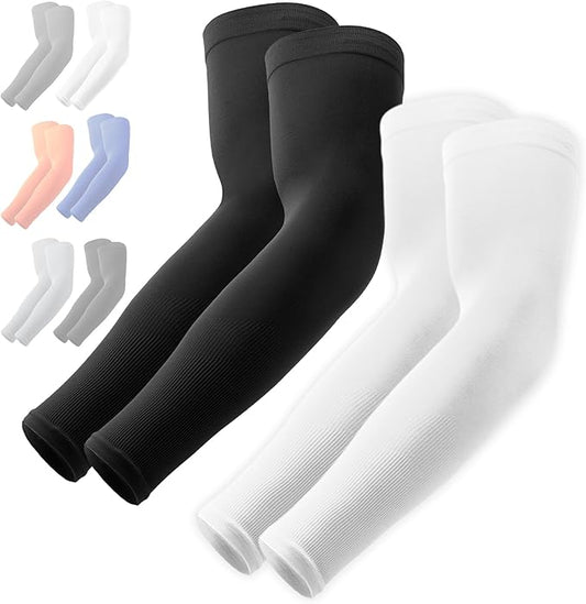 OutdoorEssentials UV Sun Sleeves for Men & Women, Cooling Arm Sleeves UPF 50+ | Golf, Tattoo Cover Up, Sun Protection