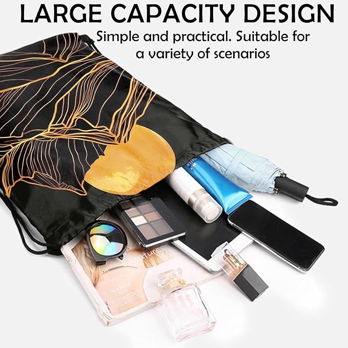 Drawstring Backpack Draw String Sports Bags for Gym Travel Beach Waterproof Cute Sackpack Men Women Aesthetic (13"×17")-Sunset