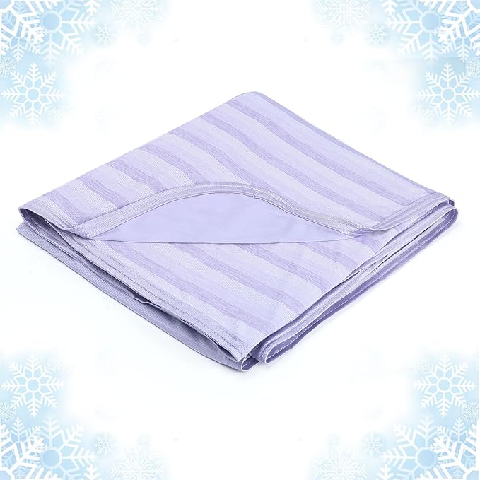 Ailemei Direct Cooling Blanket for Hot Sleepers, Double Sided Cold Effect, Queen Size Lightweight Breathable Summer Large Big Blankets for Bed, Transfer Heat to Keep Body Cool Night Sweats, 90"x90"