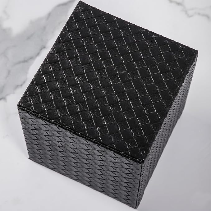 Black Tissue Box Cover, Square, Tissue Box Holders for Bathroom Accessories