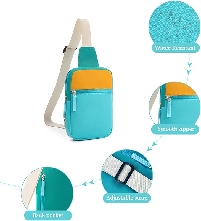 Birthday Gifts for 8 9 10 11 12 Year Old Teens Girls Kids, Fanny Pack Crossbody Bag Sling Belt Bags Purse, Dorm Travel Essentials for Girls Fashion, Preppy Tween Teen Girl Gift Trendy Stuff