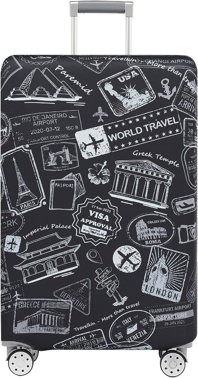 Travelkin Luggage Covers For Suitcase Tsa Approved,Suitcase Cover Protector Fit 22-25 Inch Luggage