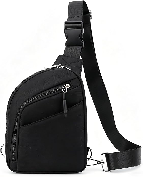 Anti Theft Crossbody Bag for Men Women, RFID Blocking Small Sling Bag Waterproof Shoulder for Hiking Daily Commute