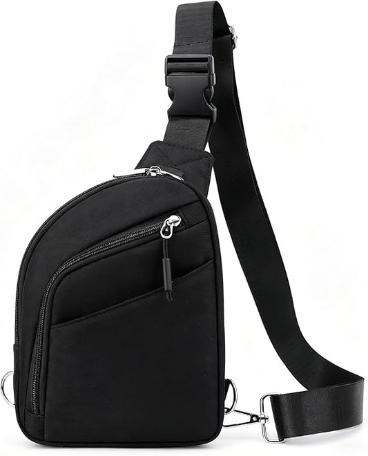 Anti Theft Crossbody Bag for Men Women, RFID Blocking Small Sling Bag Waterproof Shoulder for Hiking Daily Commute