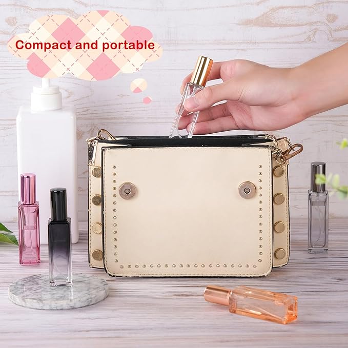 20ml Set of 5 Travel Perfume Bottle Refillable Perfume Bottle Travel Cologne Sprayer Mini Perfume Bottle Small Perfume Spray Bottle