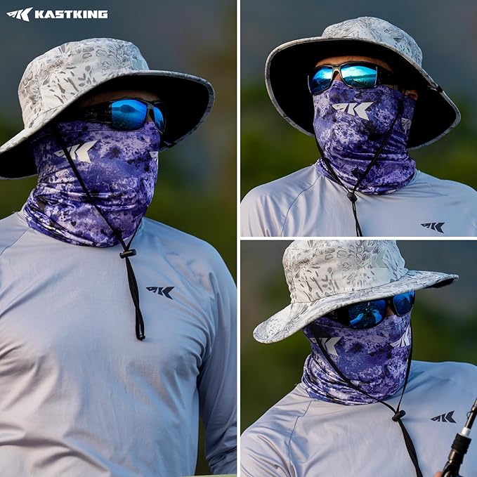 KastKing Sol Armis Neck Gaiter - UPF 50 Face Mask - UV Sun Protection Mask for Men & Women, Fishing, Hiking