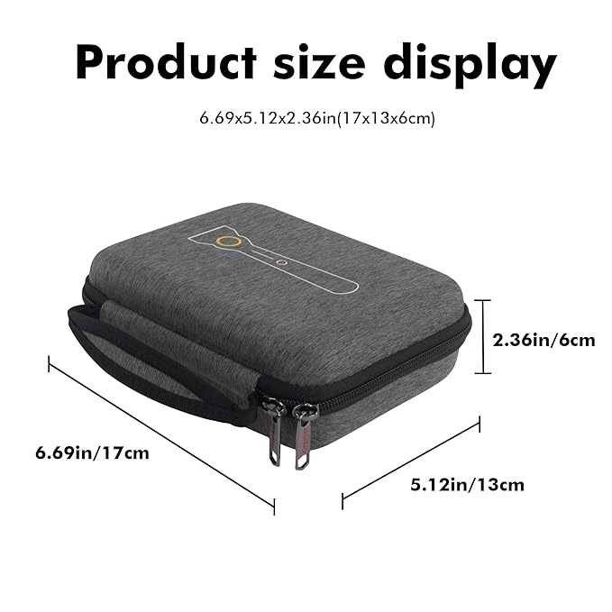 EVA Hard Case Compatible with Gillette Heated Razor and Accessories, Shockproof Travel Storage Box for Charging Dock, Charger, Razor Refills, Protective Divider, Portable Carrying Handle