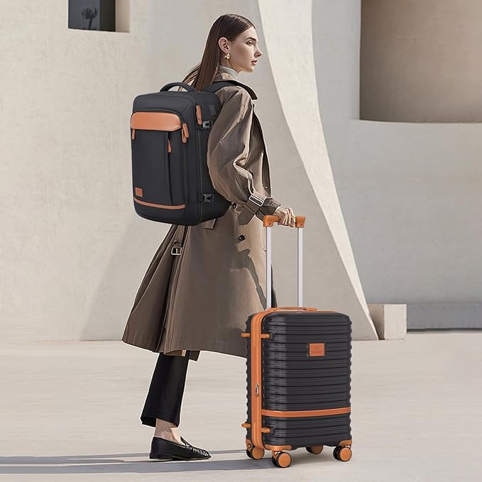 Joyway Expandable Carry on Luggage Sets Airline Approved, Lightweight Hard Shell 20 Inch Carry-on Suitcase with Spinner Wheels
