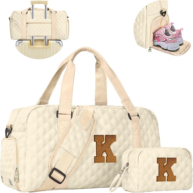 Elilier Mom gifts, Birthday Gifts for Women Duffle Bag: Gym Bag Dance Cheer bag Sports for Girl, Gymnastics Bags with Shoe Compartment, graduation gift for her highschool/college