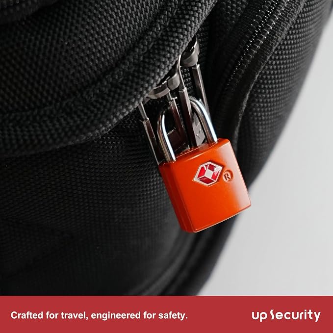 Luggage Locks TSA Approved 4 Pack, Small Lock with Key for Suitcase, Backpack, Bag Zipper, Travel Case, TSA Approved Small Padlock for Luggage, Travel Accessories, Mini Locker, Tool Box