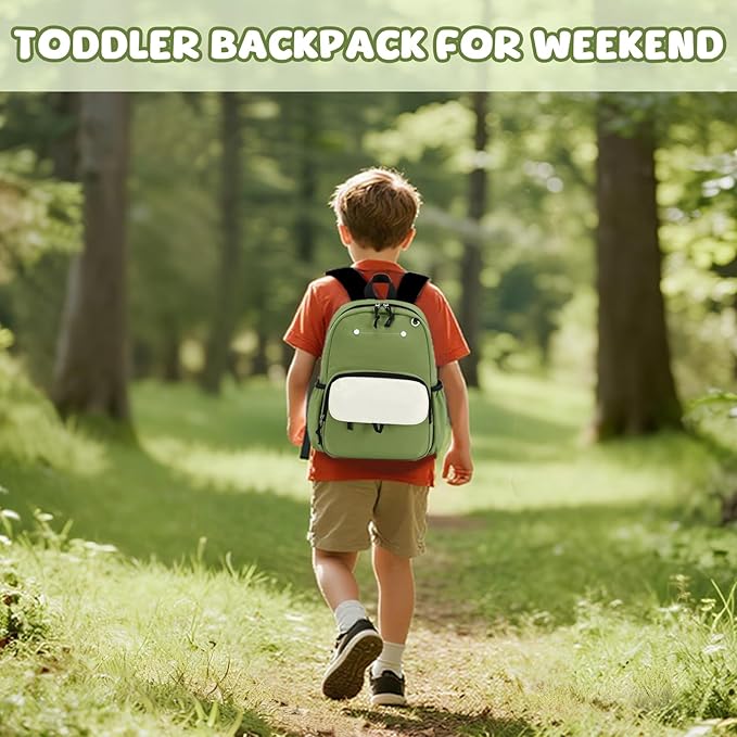 BTOOP Kids Backpack for Boys Girls 3-6, Preschool Kindergarten Backpack with Insulated Lunch Compartment & Chest Strap, Cute Lightweight School Travel Bag Fits A4 Folder