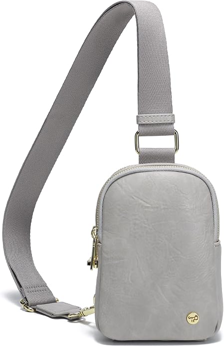 INICAT Anti Theft Crossbody Bag for Women, Small RFID Blocking Sling Purse with Zipper Lock for Travel, Vegan Leather