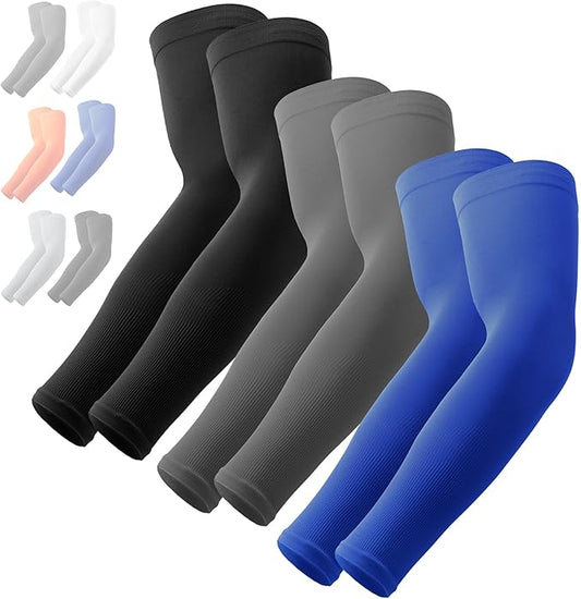 OutdoorEssentials UV Sun Sleeves for Men & Women, Cooling Arm Sleeves UPF 50+ | Golf, Tattoo Cover Up, Sun Protection
